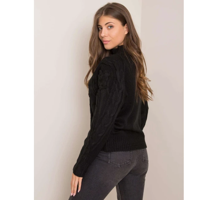 Dámsky sveter EM SW PL5296 99 čierny Dámsky sveter EM SW PL5296 99 čierny