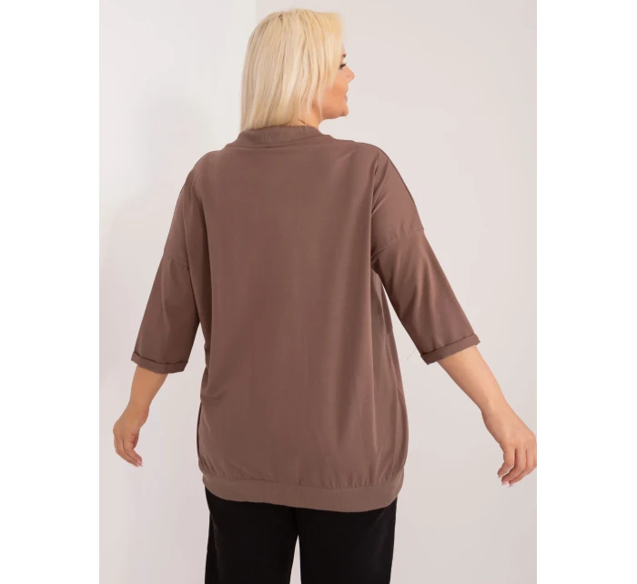 Bluzka RV BZ model 19572713 brązowy - FPrice Bluzka RV BZ model 19572713 brązowy - FPrice