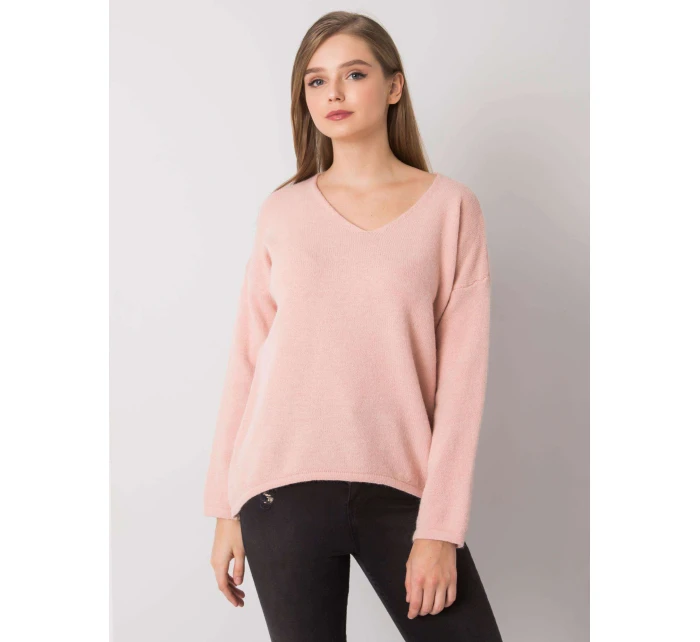 Sweter TW SW BI model 21717594 jasny różowy - FPrice Sweter TW SW BI model 21717594 jasny różowy - FPrice