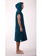 Pánské model 22121387 pončo Tampa s kapucí petrolejová - Vestis