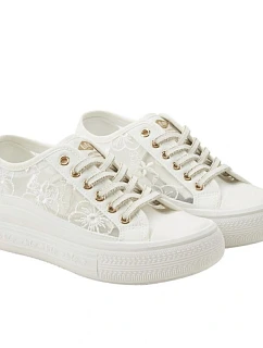 Lee Cooper dámske športové topánky white platform lace-up women's