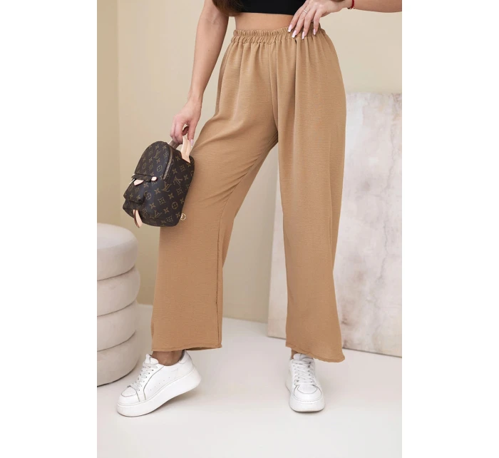 Kalhoty s širokými nohavicemi model 21903448 - K-Fashion