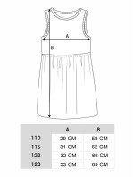 Yoclub Letné dievčenské šaty bez rukávov UDK-0011G-A100 Viacfarebné