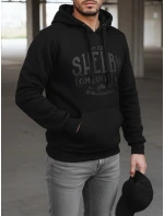 Pánská zateplená mikina s kapucí černá Dstreet model 21992999 - FashionStreet