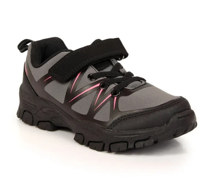 Club Jr model 17559859 šedé trekové boty na suchý zip - American