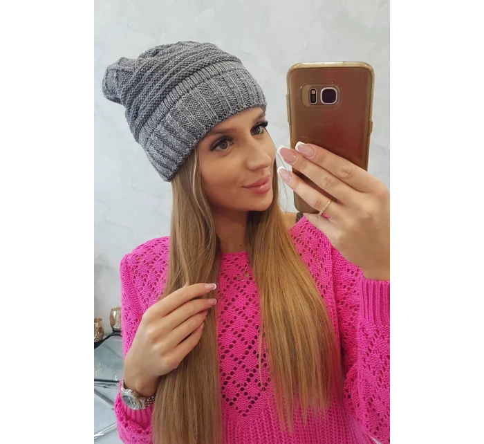 Dámska čiapka Elora K336 tmavo šedá Dámska čiapka Elora K336 tmavo šedá