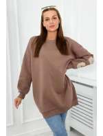 Izolovaná mikina s nápisom California mocca