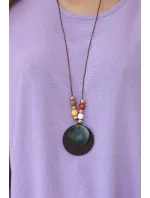 Oversized halenka s přívěskem světle fialová