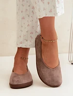 Dámské baleríny Barefoot Taupe Hollin