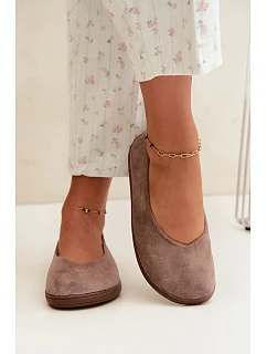 Dámské baleríny Barefoot Taupe Hollin