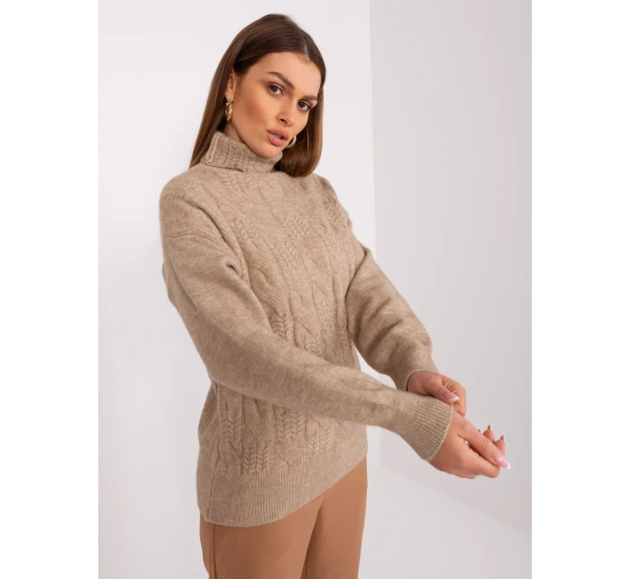 Jumper AT SW 23401.97P svetlohnedý