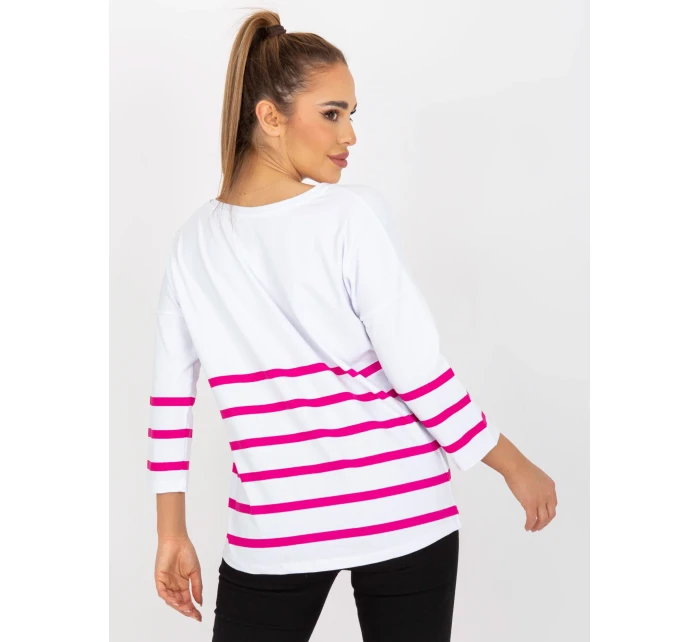 Blúzka RV BZ 8008.63 biela a ružová