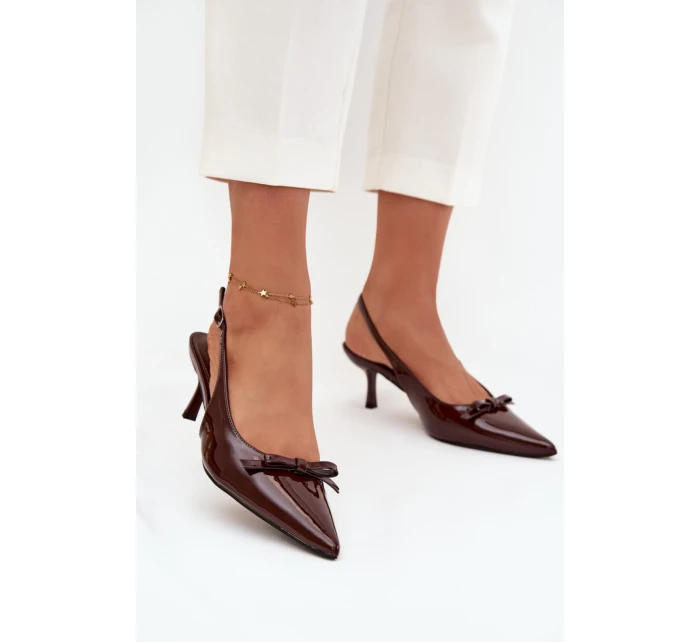 Lodičky na podpätku model 217686 Vykročte štýlovo