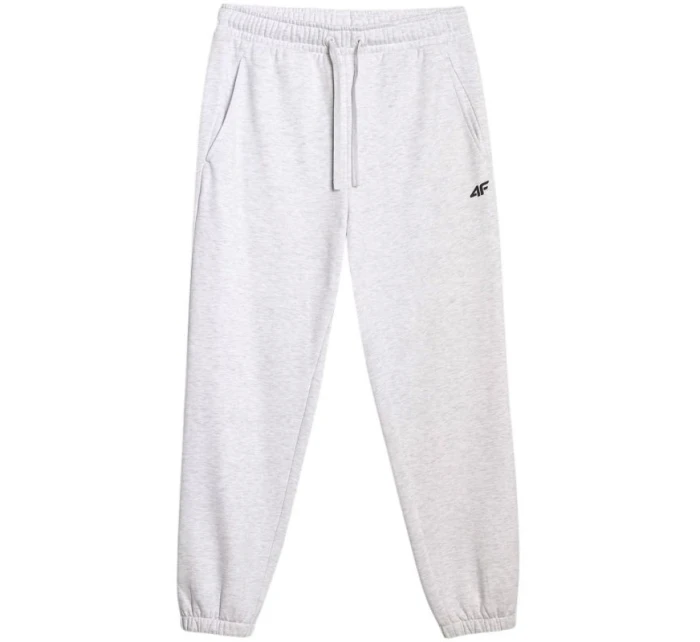 Pánske nohavice 4F CAS M1140 cool light grey melange 4FWMM00TTROM1140 27M