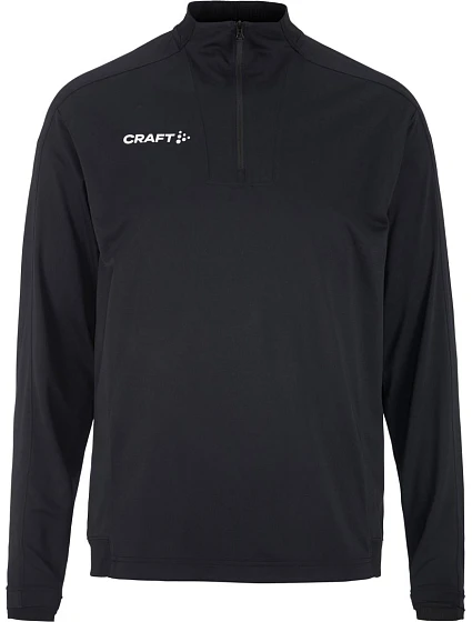 Craft Teamwear Evolve 2.0 Half Zip M Pánska tréningová bunda s 1/4 zipsom 82.4758 čierna Craft Teamwear Evolve 2.0 Half Zip M Pánska tréningová bunda s 1/4 zipsom 82.4758 čierna