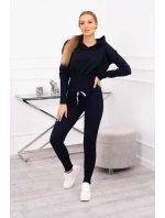 Sada so širokými rebrami tmavo modrá