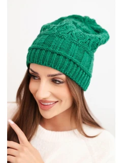 Čiapka s fleecom Marta K231 zelená