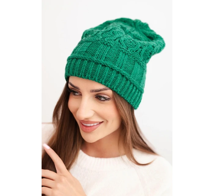 Čiapka s fleecom Marta K231 zelená