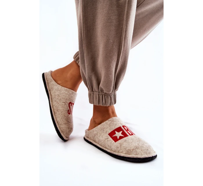 Domácí pantofle Big Star model 21600995 Béžová - Big Star Shoes