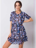 Šaty LK SK 507627.39 čierna a modrá