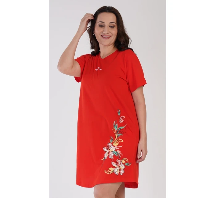 Dámska nočná košeľa s krátkym rukávom Alena