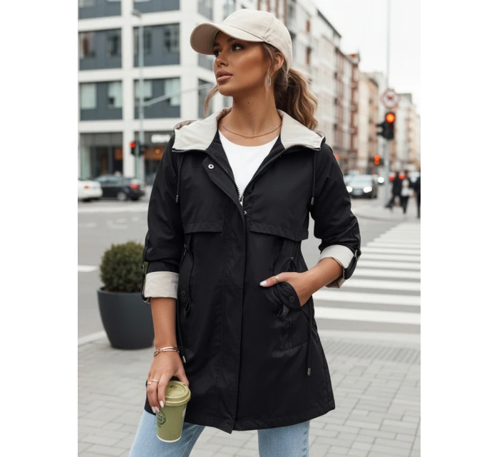 Dámska prechodná bunda parka MEROY black FashionStreet TY4290