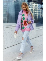 Zamszowe Botki Trapery Wiązane Jasnofioletowe Dalles