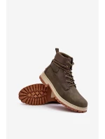 Męskie Botki Trapery Memory Foam Khaki Big Star KK174205