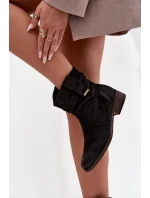 Dámské kotníkové boty na nízkém podpatku s vyhřívané černé model 21718633 - EVENTO Dámské kotníkové boty na nízkém podpatku s vyhřívané černé model 21718633 - EVENTO