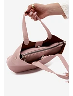 Růžová taška z imitace kůže model 22220923 - Flora&Co