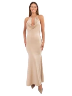 Sukienka IT SK model 21768483 beżowy - FPrice Sukienka IT SK model 21768483 beżowy - FPrice