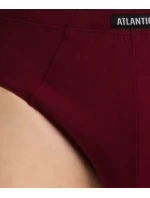 Klasické pánske nohavičky ATLANTIC 3Pack - čierna/sivá/vínová