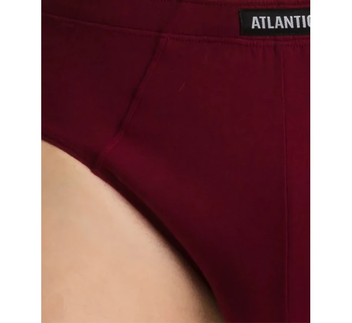 Klasické pánske nohavičky ATLANTIC 3Pack - čierna/sivá/vínová