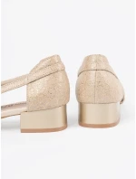 Praktické zlaté dámske topánky Obcas Praktické zlaté dámske topánky Obcas