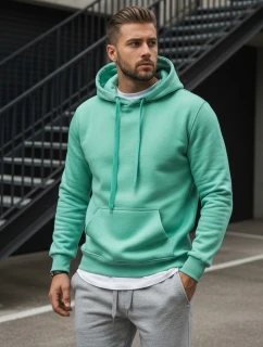 Pánská mikina s kapucí mint Dstreet model 21962720 - FashionStreet