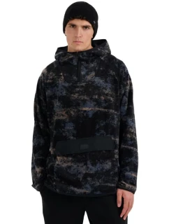 Pánska fleecová mikina 4F M427 multicolour allover 4FWAW25TFLEM427 90A pánske