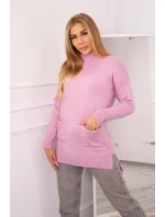 Stojanový sveter fialový