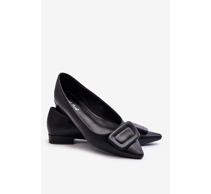 Klasyczne Baleriny Z Ozdobą Czarne Rivea Klasyczne Baleriny Z Ozdobą Czarne Rivea
