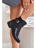 Botki Sztyblety Damskie Na Niskim Obcasie Ocieplane Czarne Zinlora Botki Sztyblety Damskie Na Niskim Obcasie Ocieplane Czarne Zinlora