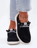 Lekkie Materiałowe Półbuty Damskie McKeylor 96116 Czarne