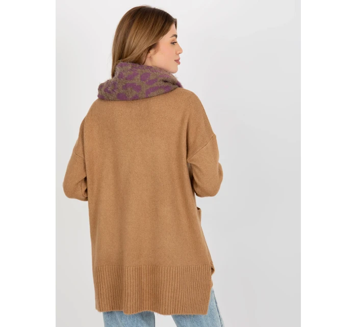 Tunelová šála AT KM ENEC  tmavě lila model 17935316 - FPrice