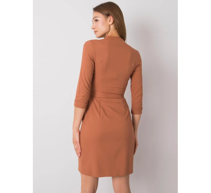 Šaty LK SK 507665.17P svetlo hnedá