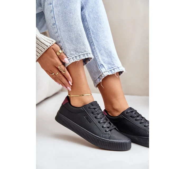 Dámske zateplené tenisky Big Star Black