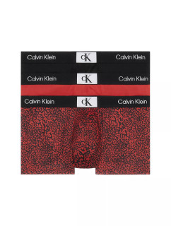 Pánske boxerky 3Pack 000NB3532E HZY black and red - Calvin Klein