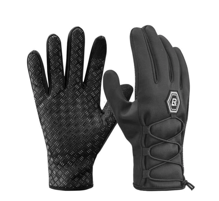 Rockbros zimné softshellové cyklistické rukavice 2XL