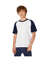 B&C /kids Dětské raglánové kontrastní tričko white/navy model 22490142 B&C /kids Dětské raglánové kontrastní tričko white/navy model 22490142