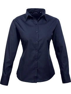 PR 300 Popelínová halenka s dlouhým rukávem model 22480104 navy - Premier