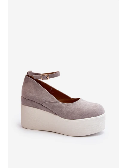 Dámské espadrilky na šedé model 21648491 - Boto