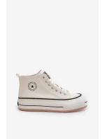 Zateplené Dámské Tenisky Na Platformě Eko Kůže Big Star model 21669595 Bílé - Big Star Shoes Zateplené Dámské Tenisky Na Platformě Eko Kůže Big Star model 21669595 Bílé - Big Star Shoes