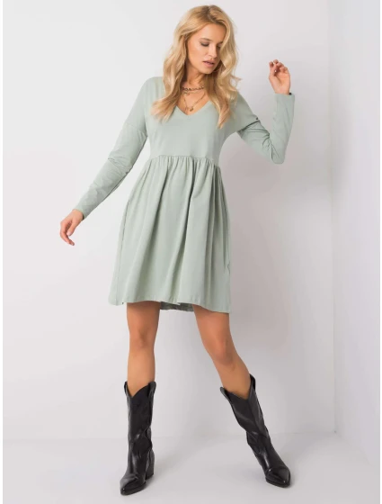 Sukienka RV SK model 18627870 pistacjowy - FPrice Sukienka RV SK model 18627870 pistacjowy - FPrice